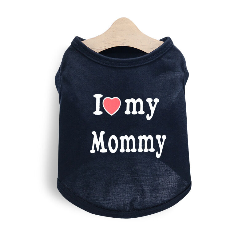 Pet products 4-Piece Pet Vest Set for Summer - Includes 4 Versatile Vests with I ❤️ my Mommy Message, Lightweight Breathable Fabric Perfect for Dogs and Cats in Warm Weather（L） - Image 2